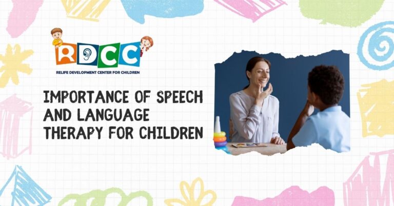 Importance of Speech and Language Therapy for Children : RDCC ...